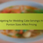 Budgeting for Wedding Cake Servings: How Portion Sizes Affect Pricing