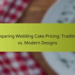 Comparing Wedding Cake Pricing: Traditional vs. Modern Designs