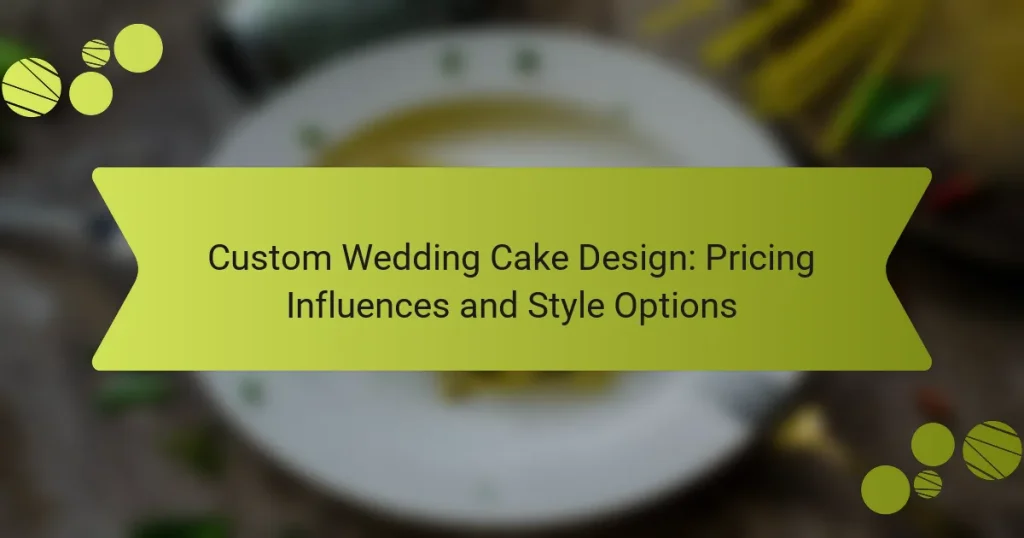 Custom Wedding Cake Design: Pricing Influences and Style Options