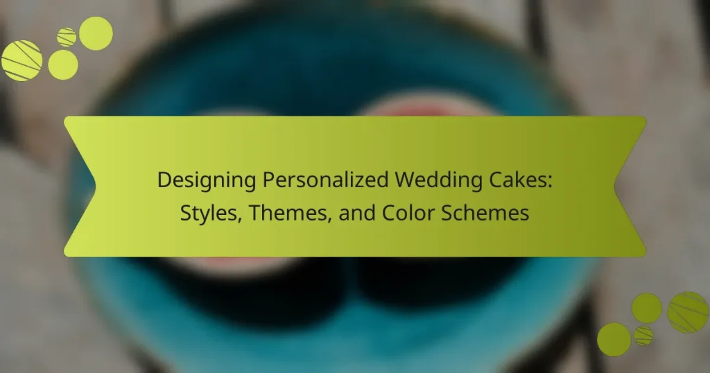 Designing Personalized Wedding Cakes: Styles, Themes, and Color Schemes