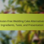 Gluten-Free Wedding Cake Alternatives: Ingredients, Taste, and Presentation