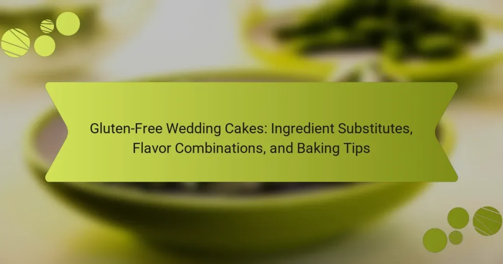 Gluten-Free Wedding Cakes: Ingredient Substitutes, Flavor Combinations, and Baking Tips