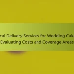 Local Delivery Services for Wedding Cakes: Evaluating Costs and Coverage Areas