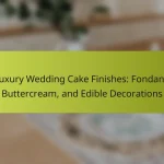 Luxury Wedding Cake Finishes: Fondant, Buttercream, and Edible Decorations