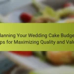 Planning Your Wedding Cake Budget: Tips for Maximizing Quality and Value