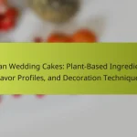 Vegan Wedding Cakes: Plant-Based Ingredients, Flavor Profiles, and Decoration Techniques