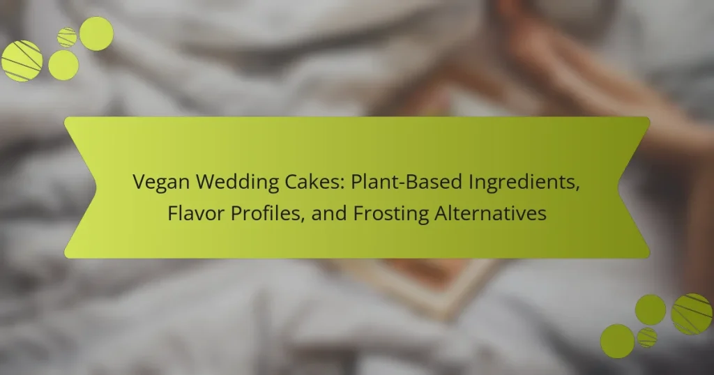Vegan Wedding Cakes: Plant-Based Ingredients, Flavor Profiles, and Frosting Alternatives