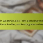 Vegan Wedding Cakes: Plant-Based Ingredients, Flavor Profiles, and Frosting Alternatives