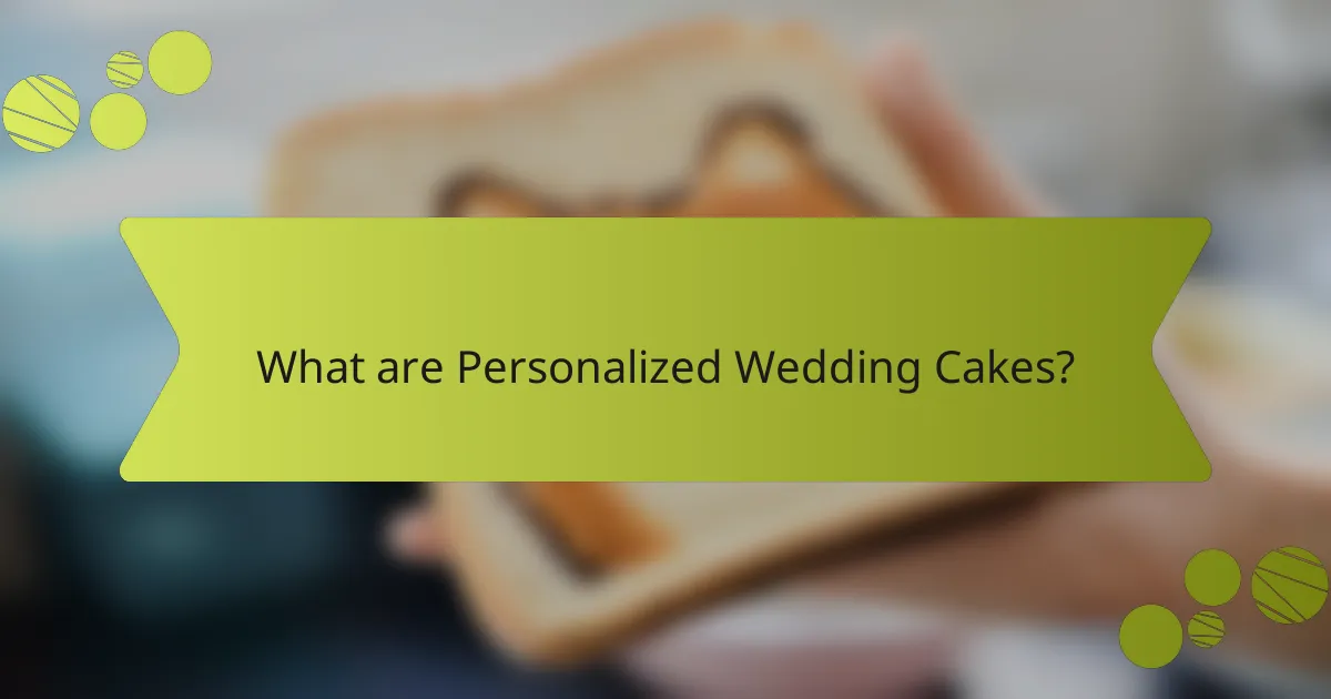 What are Personalized Wedding Cakes?